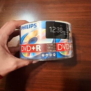 Philips DVD+R Discs Recordable 40 Discs Pack 4.7 GB 120 Min 1-16X High Speed NEW